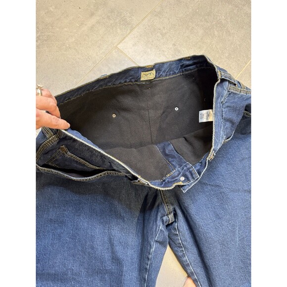 Blue Mountain Fleece Lined Carpenter Jeans Men’s 40x30 Workwear Straight - Picture 4 of 10